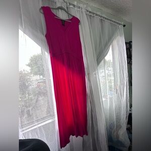 Spense Vibrant Pink Maxi Dress